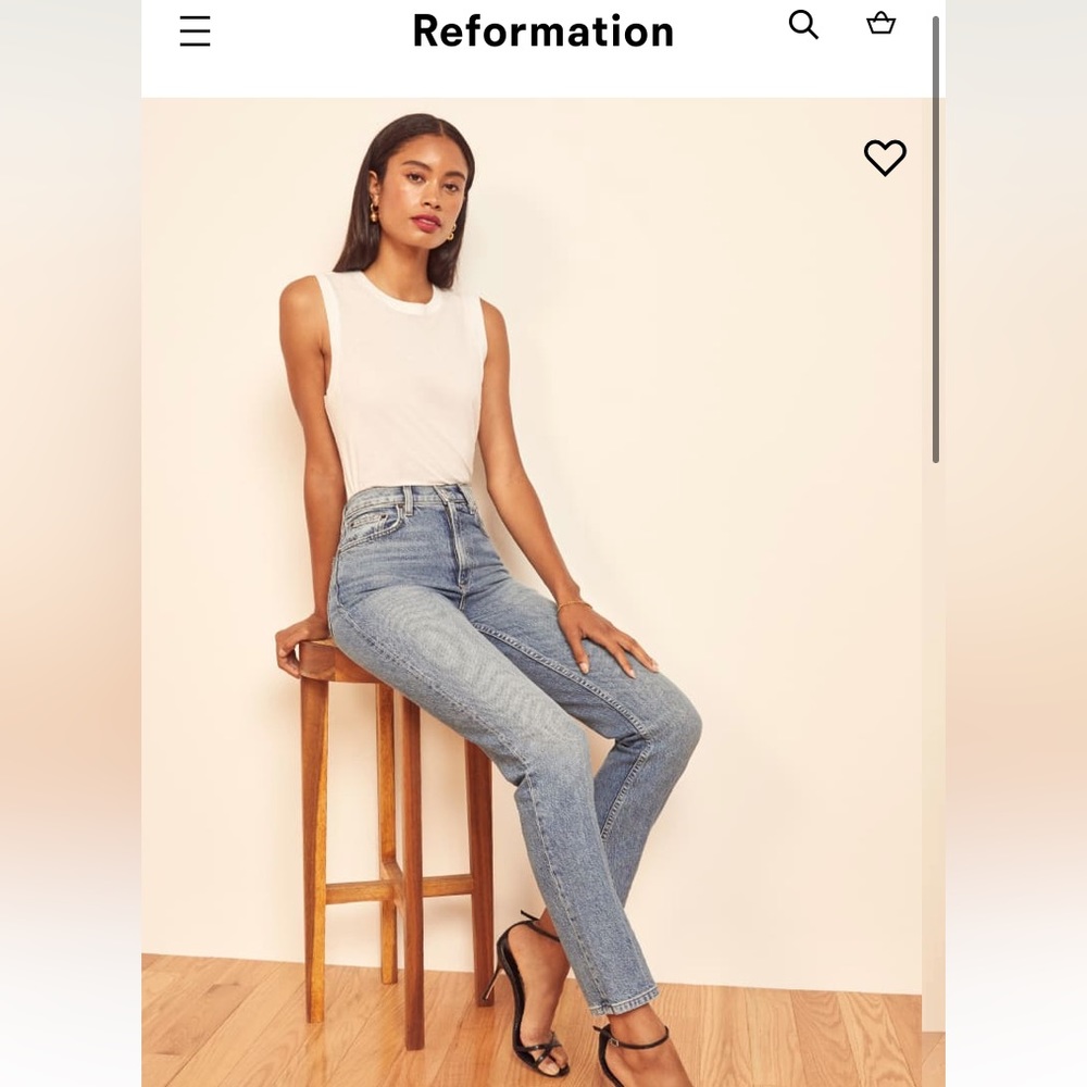 REFORMATION HIGH WAISTED JEANS